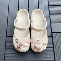 Dép sục ballet nữ Màu be Classic - tặng kèm charm ngẫu nhiên - Chân dầy tăng 1 size