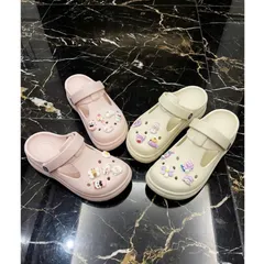 TẶNG KÈM CHARM NGẪU NHIÊN - Dép sục búp bê siêu êm, bền nhẹ, không thấm nước mix charm xinh