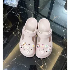 TẶNG KÈM CHARM NGẪU NHIÊN - Dép sục búp bê siêu êm, bền nhẹ, không thấm nước mix charm xinh