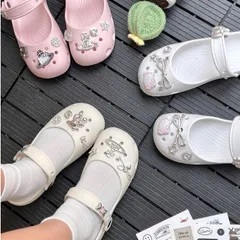 Dép Sục Ballet Nữ Classic tặng kèm Charm Ngẫu Nhiên xinh xắn - tôn dáng - năng động - Chân dầy tăng 1 size
