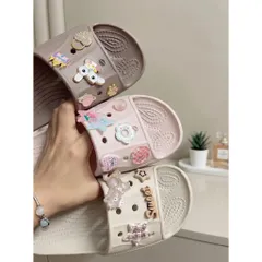 TẶNG KÈM CHARM XINH - Dép nữ quai ngang đi nhẹ êm, chống trơn trượt