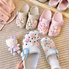 Mẫu mới 2026 - Dép sục quay gài đế 3cm, mềm nhẹ êm chân, tặng kèm charm xinh