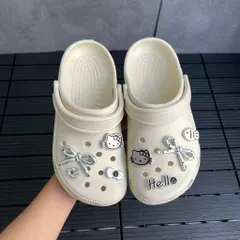 [Màu be] Dép Sục Quai Hậu Classic xinh xắn, dễ thương, đế cao 3 cm tặng kèm charm
