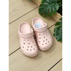 KHÔNG KÈM CHARM Dép Sục Quai Hậu Đế Cao 3Cm Chất Liệu EVA Mềm Nhẹ Form Chuẩn Hàng chất lượng cao