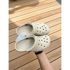 KHÔNG KÈM CHARM Dép Sục Quai Hậu Đế Cao 3Cm Chất Liệu EVA Mềm Nhẹ Form Chuẩn Hàng chất lượng cao