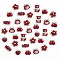 Sẵn nút gắn - Sét 15 Charm Sticker 3D Jibbitz Gắn Dép Siêu Xinh, Dễ Thương