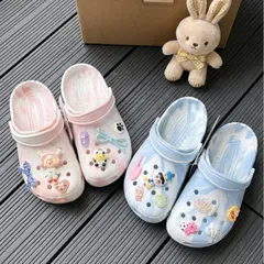 Mẫu mới 2026 - Dép sục loang nữ năng động, cá tính - mix charm ngẫu nhiên