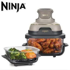 NỒI CHIÊN KHÔNG DẦU NINJA CRISPI 3.8L + 1.4L  4IN1 ,BẢO HÀNH 12 THÁNG