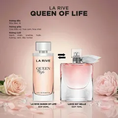 ✨ Set nước hoa LA RIVE QUEEN OF LIFE quyến rũ, kèm xịt thơm toàn thân, giao hỏa tốc 2H