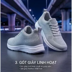 Giày thể thao nữ nhẹ bền êm chân tập thể dục nhẹ nhàng đi làm đi chơi