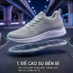 Giày thể thao nữ nhẹ bền êm chân tập thể dục nhẹ nhàng đi làm đi chơi