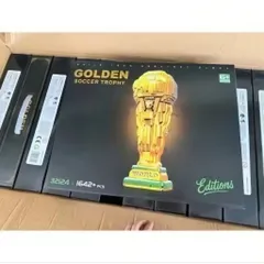 (Hàng đẹp)Mô hình lắp ráp cúp vàng world cup, làm quà tặng, trưng bày 2026