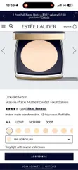 Estee Lauder Double Wear phấn phủ kiềm dầu lâu trôi #1N0 bền màu 24h ?️ Giá sốc tại đây