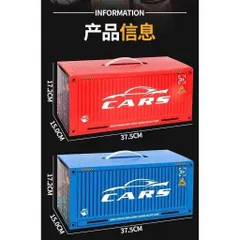[Đồ chơi] Hộp conterner 48 xe kim loại có đà bị mất hộp