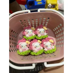 [Sản phẩm len] Hello kitty hoa