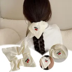 [Scrunchies] Scrunchies vuông cherry