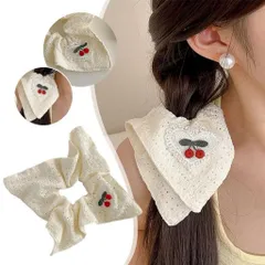 [Scrunchies] Scrunchies vuông cherry