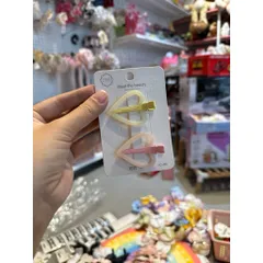 [Kẹp] Set 2c kẹp tóc tim phản quang