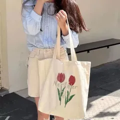 [Túi tote] Túi tote tulip có khoá kéo