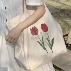 [Túi tote] Túi tote tulip có khoá kéo