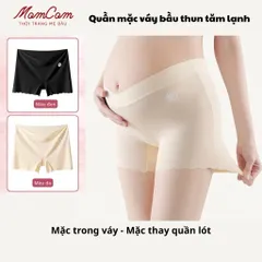 [Hàng QC] Quần Lót Đùi Mẹ Bầu Mặc Trước & Sau Sinh, Cạp Chéo Thun Tăm Lạnh Mềm Mát, Co Giãn 4 Chiều Đủ Size