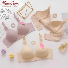 [Hàng Chuẩn QC] Set 3 Áo Lót Bầu Cho Con Bú Thun Tăm Lạnh Mềm Mát Cúc Bấm Tiện Lợi Co Giãn 4 Chiều