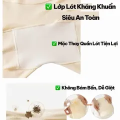 [Hàng QC] Quần Lót Đùi Mẹ Bầu Mặc Trước & Sau Sinh, Cạp Chéo Thun Tăm Lạnh Mềm Mát, Co Giãn 4 Chiều Đủ Size