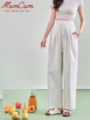 [HOT] Quần Bầu Bom Thụng Kaki Dây Rút Điều Chỉnh Size Thời Trang Hè Mặc Trước Sau Sinh