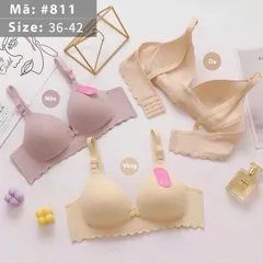 [Hàng Chuẩn QC] Set 3 Áo Lót Bầu Cho Con Bú Thun Tăm Lạnh Mềm Mát Cúc Bấm Tiện Lợi Co Giãn 4 Chiều