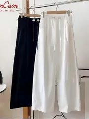 [HOT] Quần Bầu Bom Thụng Kaki Dây Rút Điều Chỉnh Size Thời Trang Hè Mặc Trước Sau Sinh
