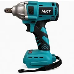 [Không Pin]Thân Máy Siết Bulong MKT Xanh 450Nm Lõi Đồng Không Chổi Than Sử Dụng Chân Pin Phổ Thông 4cm, Đầu 2in1