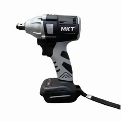 [ Không Pin] Thân Máy Siết Bulong MKT Xám 460Nm Lõi Đồng Không Chổi Than Sử Dụng Chân Pin Thông Dụng 4cm,Đầu 2in1