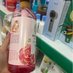 Gel tắm PURITÉ DE PROVENCE Rose hương hoa hồng dạng chai bơm