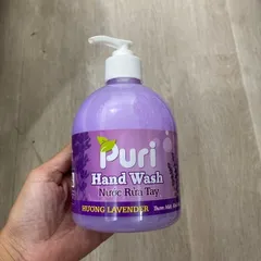 Nước rửa tay Puri Hương Lavender dạng chai bơm