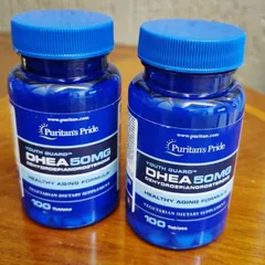[Mẫu Mới nắp vặn] Viên uống Puritan's Pride D-H 50 mg |100 viên| Tổng hợp/Điều hòa & Cân bằng nội tiết tố & Làm chậm quá trình lão hóa [SP Chuẩn Mỹ không tem]