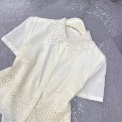 Áo sơ mi thô cổ ren dáng croptop siêu xinh, chất thô boi mềm mát siêu đẹp, áo T-Hoa - May0915