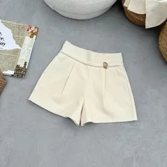 Quần sooc biên nhật Topshop thiết kế cao cấp kèm đai tag đồng xinh xắn - May0915