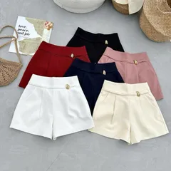 Quần sooc biên nhật Topshop thiết kế cao cấp kèm đai tag đồng xinh xắn - May0915