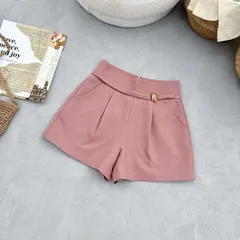 Quần sooc biên nhật Topshop thiết kế cao cấp kèm đai tag đồng xinh xắn - May0915