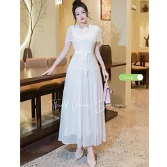 Váy ren đẹp siêu sang chảnh hot hit cho nàng đi tiệc tùng cưới xin - May0915