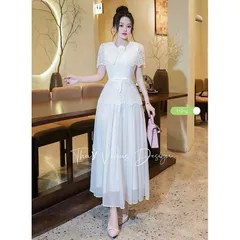 Váy ren đẹp siêu sang chảnh hot hit cho nàng đi tiệc tùng cưới xin - May0915
