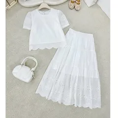 Sét váy thô boi cổ ngọc xinh xắn, chất thô mềm siêu mát, sét váy mặc nhóm cực xinh - May0915