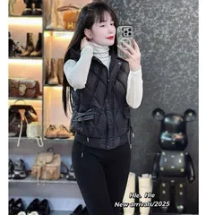 Áo phao gile có mũ bo gấu trẻ trung HLe - May0915