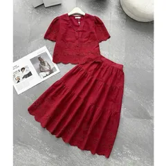 Sét váy thô boi cổ tim cúc bọc cực xinh, sét mặc nhóm, sét váy đi biển thời trang - May0915