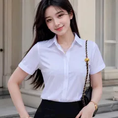 Áo sơ mi trắng quốc dân dễ mặc dễ phối đồ, áo trắng HMy - May0915