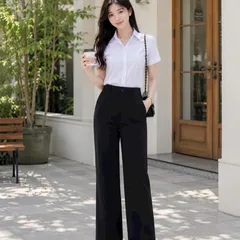 Áo sơ mi trắng quốc dân dễ mặc dễ phối đồ, áo trắng HMy - May0915