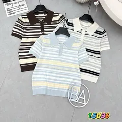 Áo len mongtoghi cổ bẻ trẻ trung thanh lịch, Áo len Quảng Châu cao cấp chất siêu đẹp - May0915
