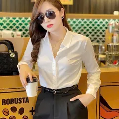 Áo sơ mi trắng dài tay, sơ mi trắng công sở kiểu dáng basic dễ mặc - May0915