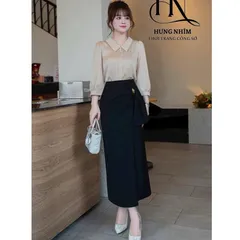 Áo sơ mi tay lỡ cổ bẻ - Thiết kế thanh lịch, phong cách hiện đại - May0915
