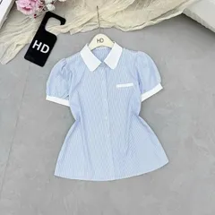 Áo sơ mi công sở HD phối cổ trẻ trung, thiết kế đơn giản dễ mặc - May0915